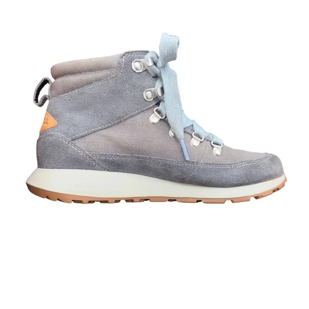 Merrell Waitsfield Mid Hiking Boots Gray Suede Canvas Women’s 7.5